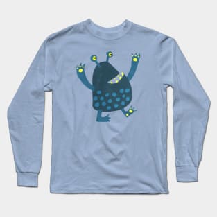Blue Spotted Monsters Long Sleeve T-Shirt